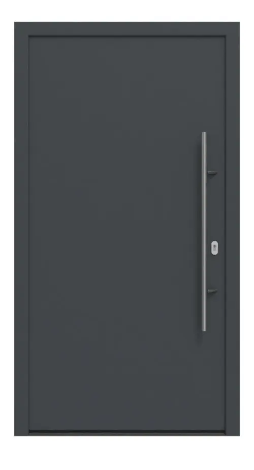 Hörmann Haustür ISOPRO IP 010 RAL 7016-RAL 7016 Frontansicht außen