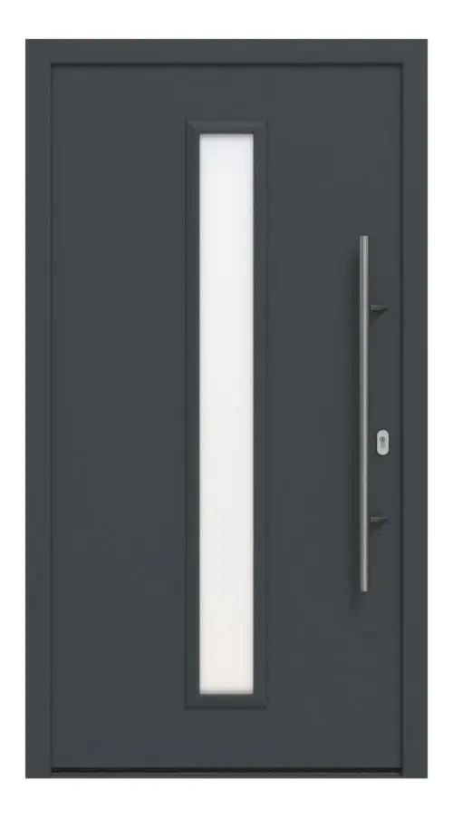 Hörmann Haustür ISOPRO IP 020 RAL 7016-RAL 7016 Frontansicht außen