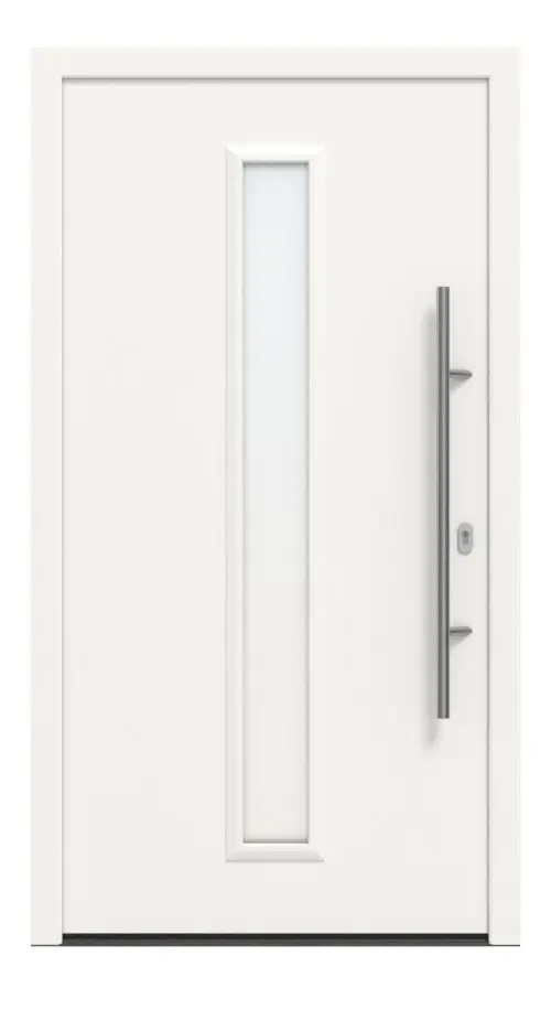 Hörmann Haustür ISOPRO IP 020 RAL 9016-RAL 9016 Frontansicht außen