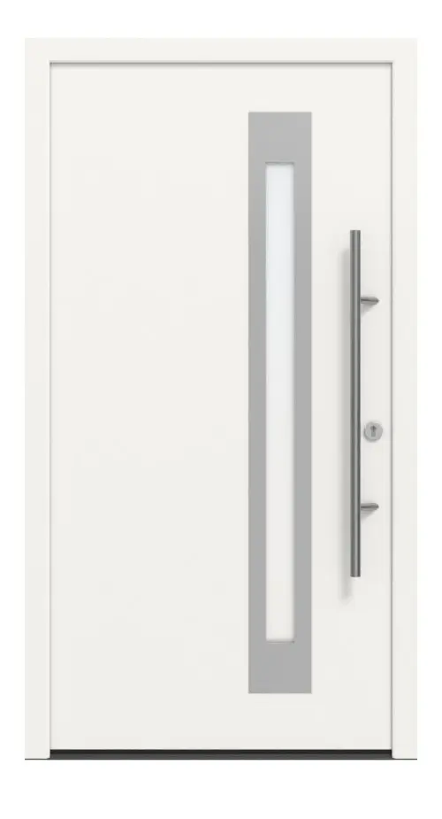 Hörmann Haustür ISOPRO Secur IPS 790 RAL 9016-RAL 9016 Frontansicht außen