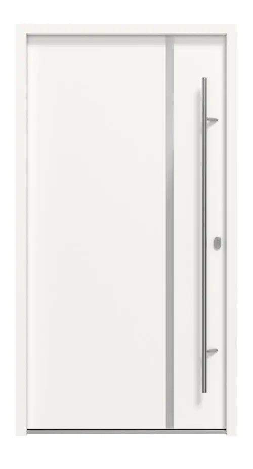 Haustür System S68 ZL Hebe RAL 9016-RAL 9016 Frontansicht außen