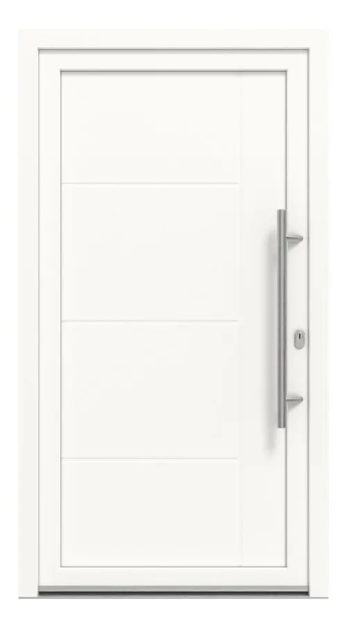 Meeth Haustür Optima Pro 107 RAL 9016-RAL 9016 Frontansicht außen