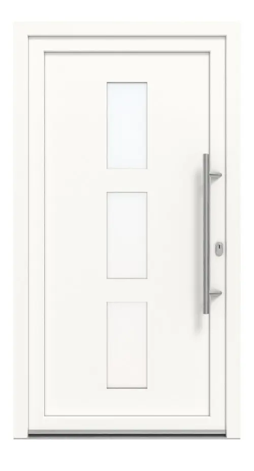 Meeth Haustür Optima Pro 109 RAL 9016-RAL 9016 Frontansicht außen