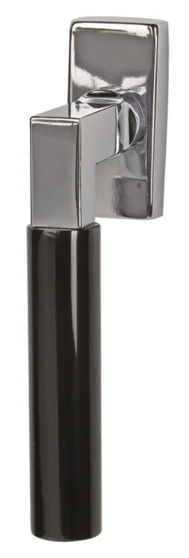 SÜDMETALL Okucie okienne Alaska Square Chrom/Czarny polerowany.