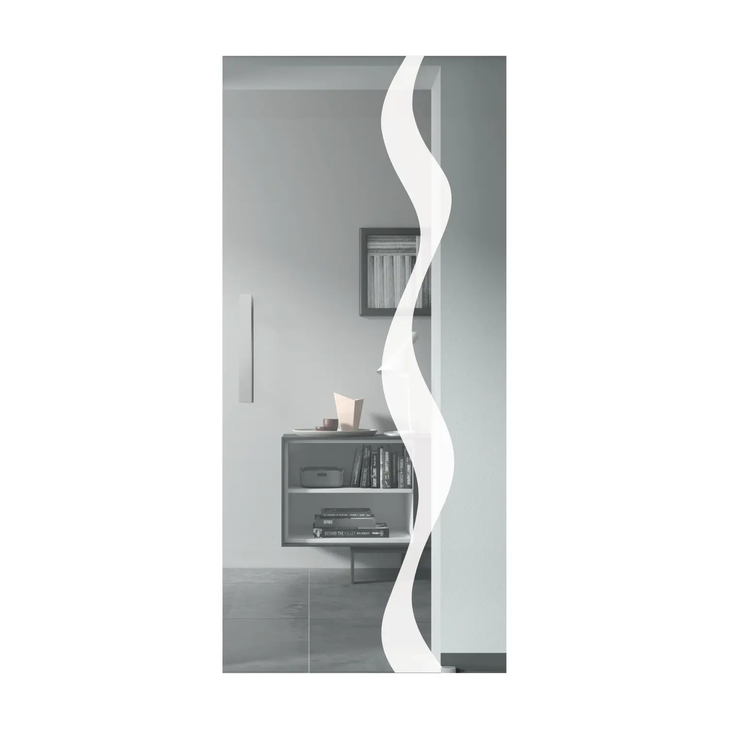 FLEXO szklane drzwi przesuwne szkło przezroczyste Ola L 5627