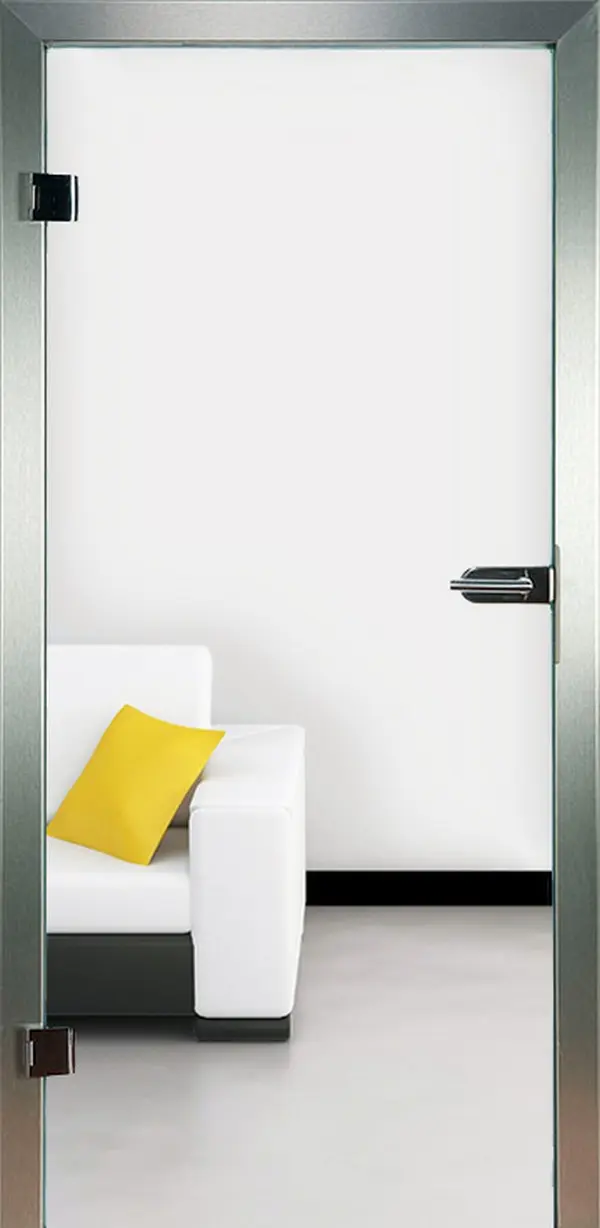 Drzwi szklane Piktura Loft szkło float przezroczyste - szkło ornamentowe