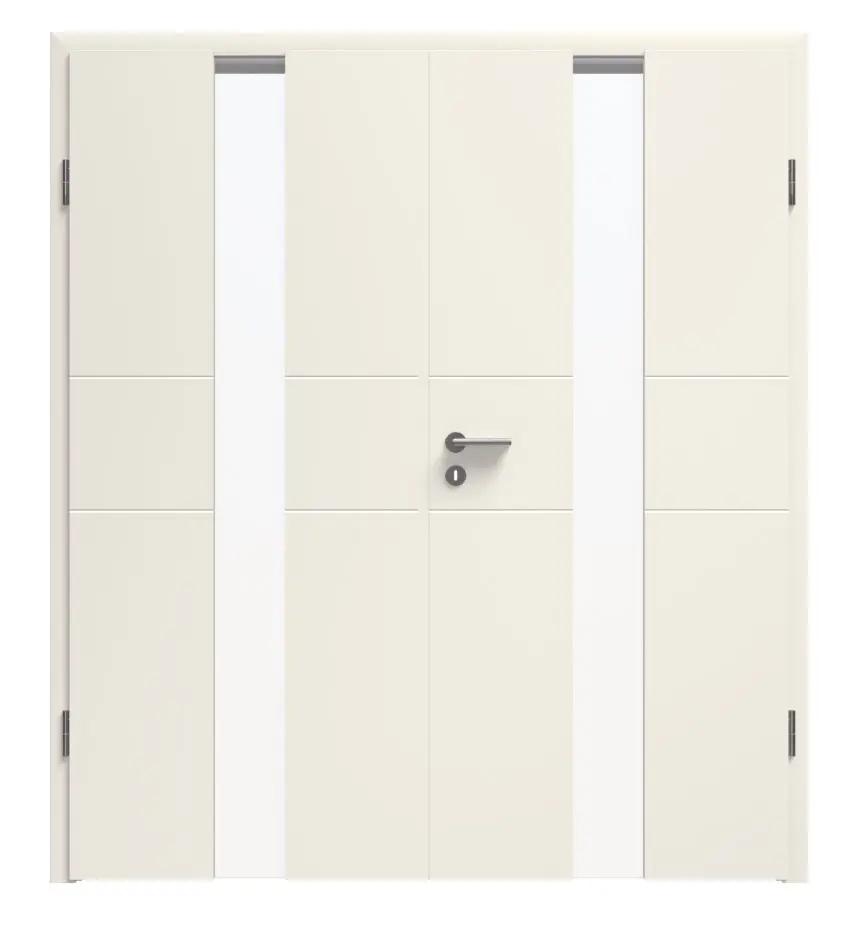 Zdjęcie Linea 04 LA-04 biały lakier Premium drzwi dwuskrzydłowe w tym ościeżnica