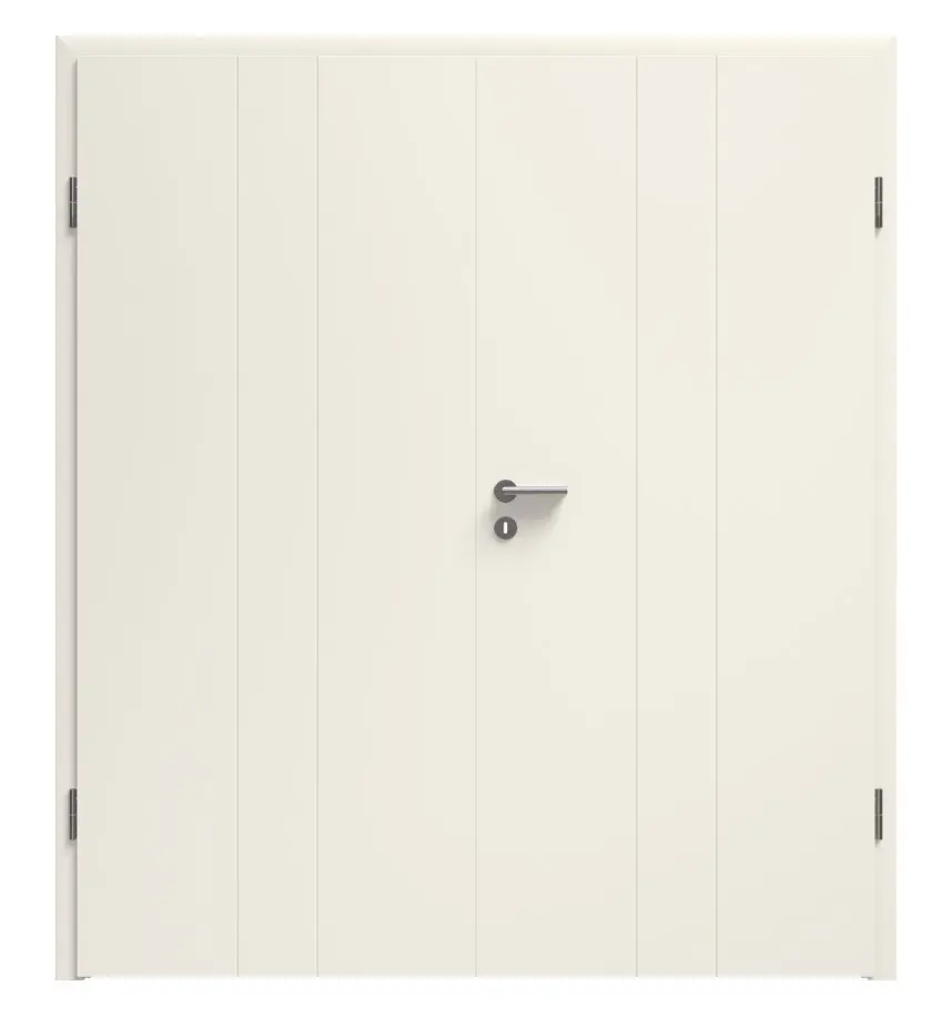 Zdjęcie Linea 05 biały lakier Premium drzwi dwuskrzydłowe z ościeżnicą