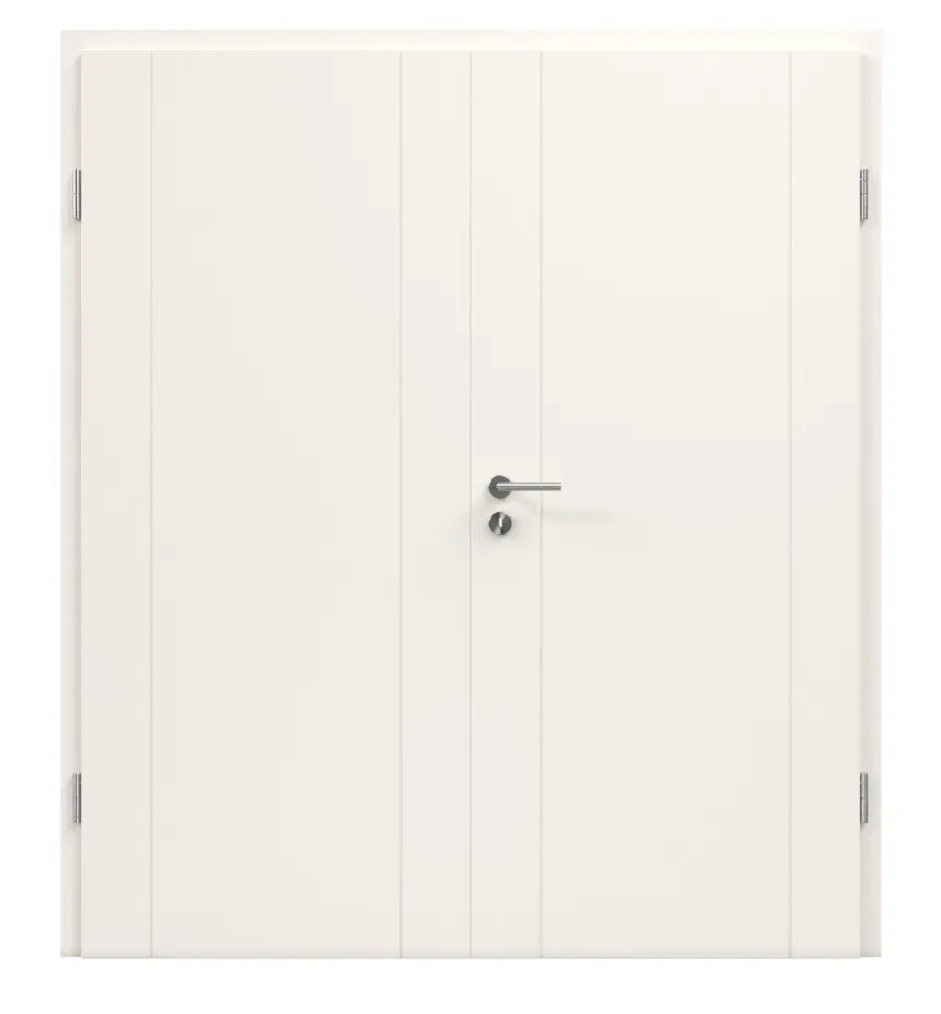 JELD-WEN drzwi dwuskrzydłowe Lombardo 2800-1 klasyczna biel RAL 9010 z ościeżnicą