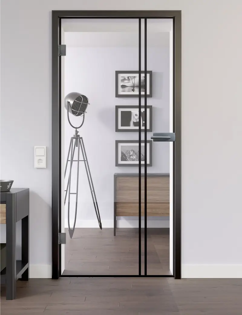 Zdjęcie modelu 623 przezroczyste drzwi całoszklane - Lienbacher szkło