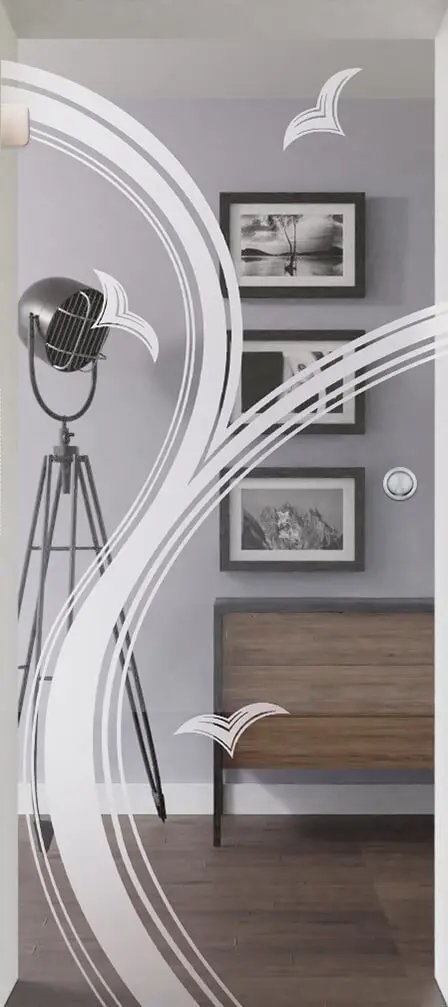 Zdjęcie modelu 3508 całoszklane drzwi przesuwne - Lienbacher szkło