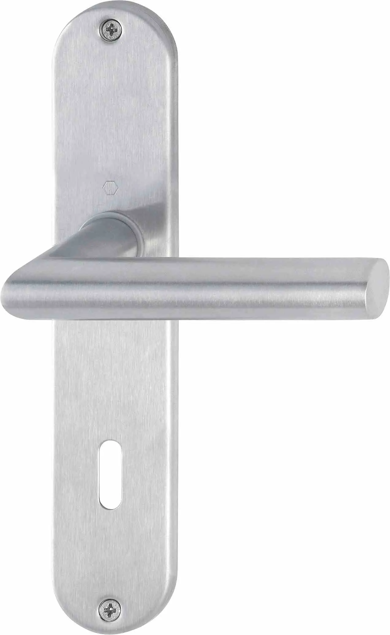 Zdjęcie klamki do drzwi wewnętrznych Amsterdam stal szlachetna dkładka długa - HOPPE