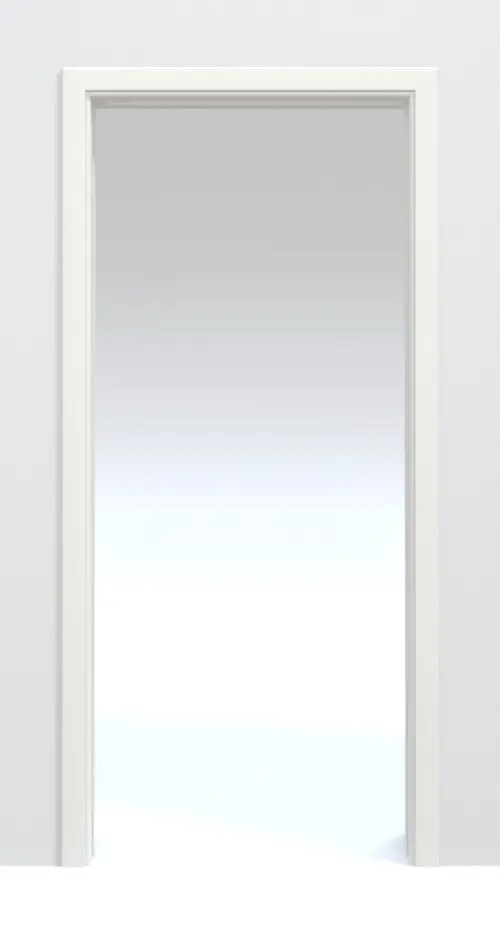 Zdjęcie systemu drzwi przesuwnych biały lakier 9016 Premium chowanego w ścianę