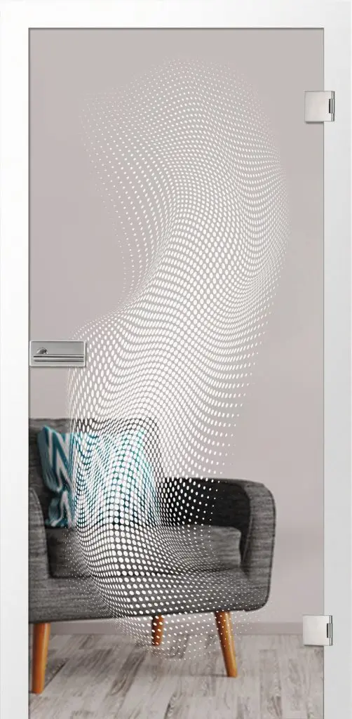 ERKELENZ Drzwi szklane Bluster Mattprint