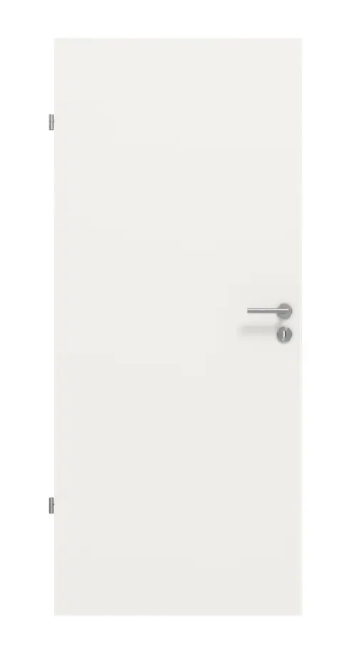 Widok z przodu biały RAL 9016 Basic Durat drzwi wewnętrzne - Huga