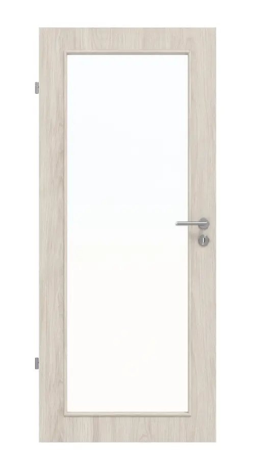 Zdjęcie z przodu drzwi wewnętrznych dąb lazurowany LA 27 Basic Durat - Huga