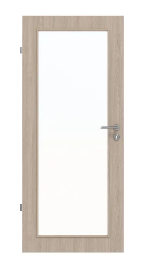 Widok frontowy dąb szary LA 27 Basic Durat drzwi wewnętrzne - Huga