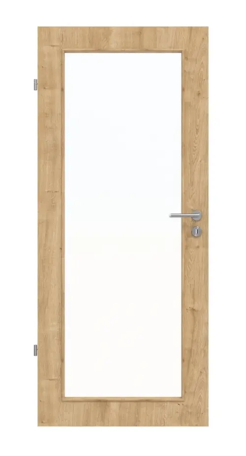 Widok z przodu dąb sękaty LA 27 Basic Durat drzwi wewnętrzne - Huga