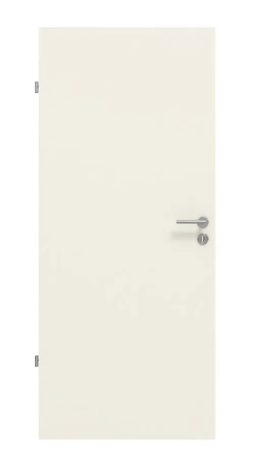 Zdjęcie frontowe drzwi wewnętrznych Basic lakierowane, biały podobny do RAL 9010 - Huga