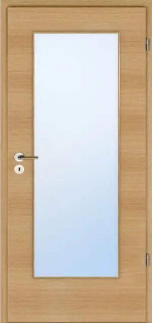 JELD-WEN drzwi wewnętrzne dąb Living Optima w układzie poziomym fornirowane drewnem naturalnym z przeszkleniem LÖ-20