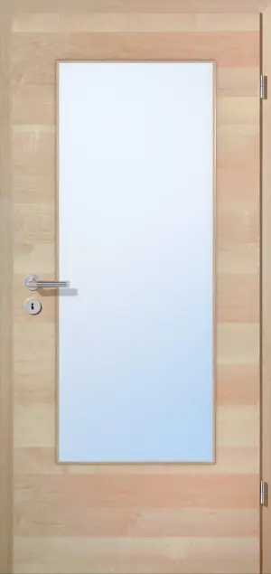 JELD-WEN drzwi wewnętrzne klon kanad. kanadyjskiego w układzie pionowym Living Optima, fornirowane drewnem naturalnym, z przeszkleniem LÖ-23