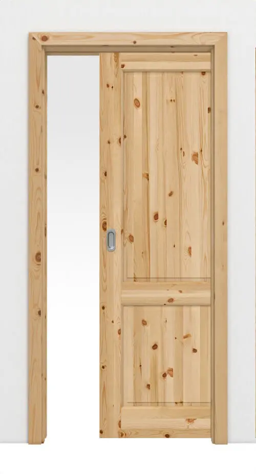 Prezentacja kompletne zestawy typu 02-02 sosna drewno lite drzwi przesuwne - Kilsgaard