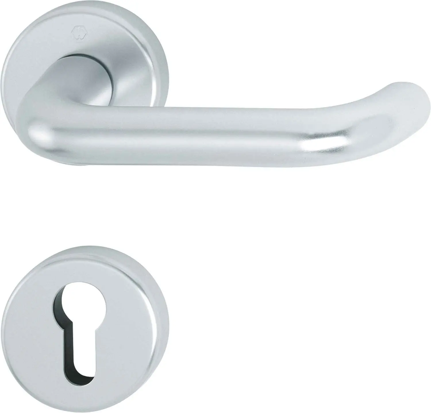 Paris stal nierdzewna wewnętrzna półzestaw do klamki z długą tarczą Kombischutz E86G/3332ZA - Hoppe