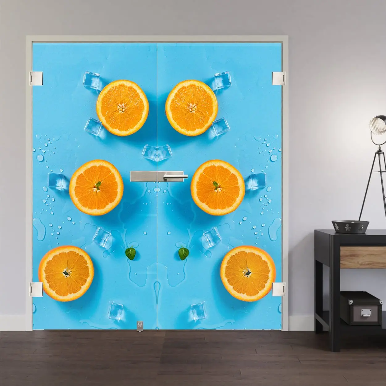 LIENBACHER całoszklane drzwi dwuskrzydłowe Model 685 szkło przezroczyste