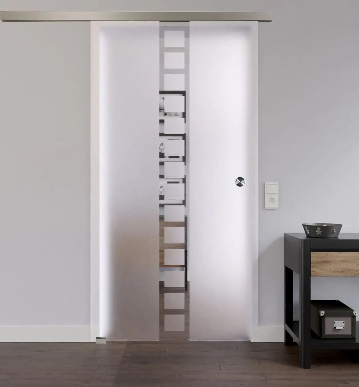 LIENBACHER całoszklane drzwi przesuwne Model 300 szkło przezroczyste