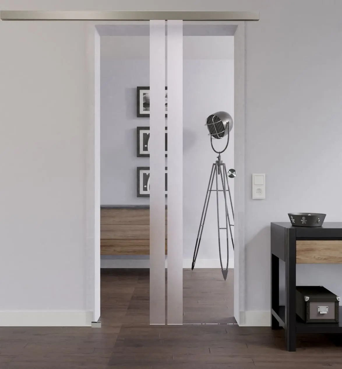 LIENBACHER GLAS Całkowicie szklane drzwi przesuwne Model 316 szkło przezroczyste