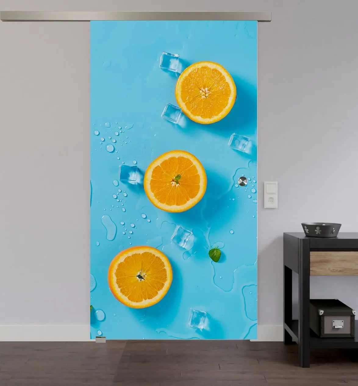 LIENBACHER całoszklane drzwi przesuwne Model 685 szkło przezroczyste