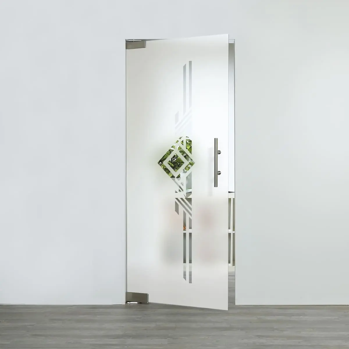 LIENBACHER szkło drzwi wahadłowe szklane model 307 negatyw szkło przezroczyste