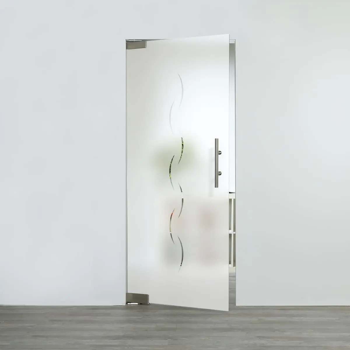 LIENBACHER szklane drzwi wahadłowe model 389 negatyw szkło przezroczyste