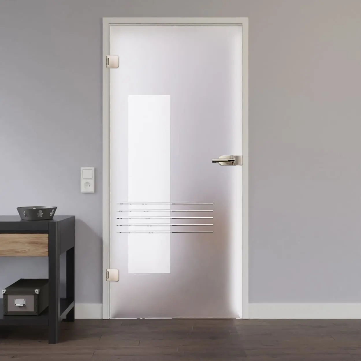 LIENBACHER drzwi przeszklone Modell 220 satynowane