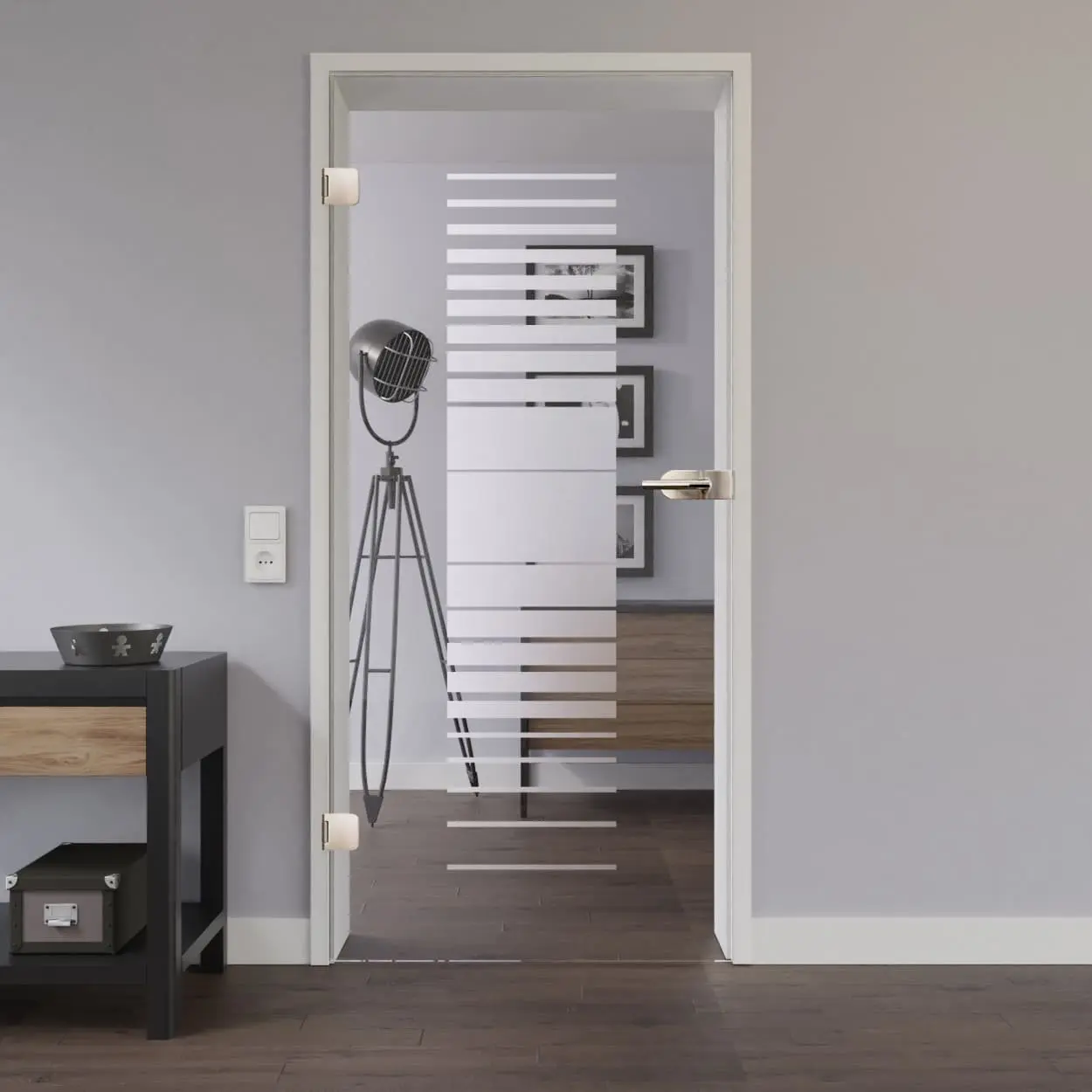 LIENBACHER drzwi szklane model 306 szkło przezroczyste