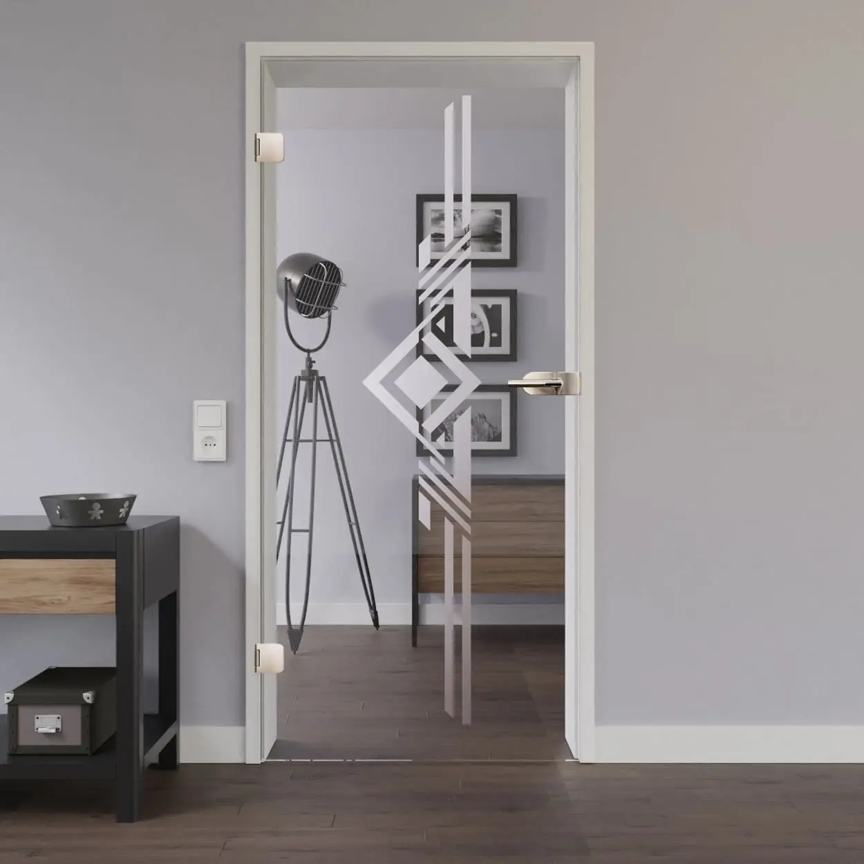 LIENBACHER szklane drzwi przeszklone Modell 307 szkło przezroczyste