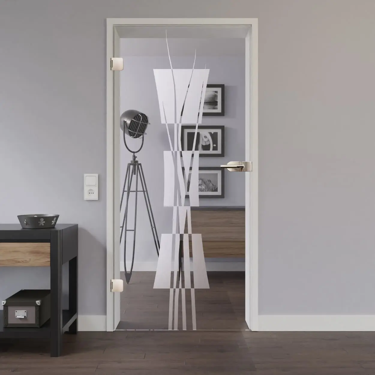 LIENBACHER szklane drzwi przeszklone model 309 szkło przezroczyste