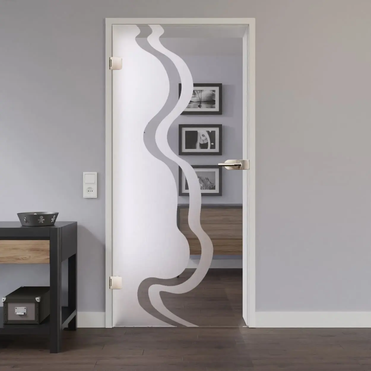 LIENBACHER drzwi szklane model 326 szkło przezroczyste