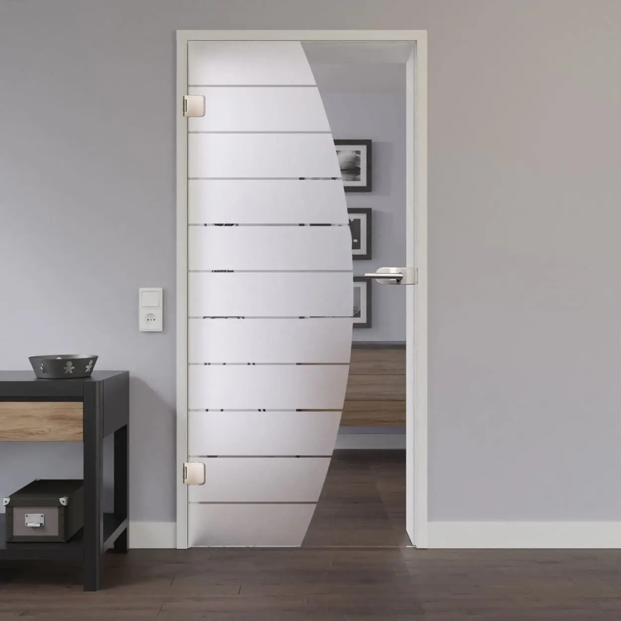 LIENBACHER drzwi przeszklone model 356 szkło przezroczyste