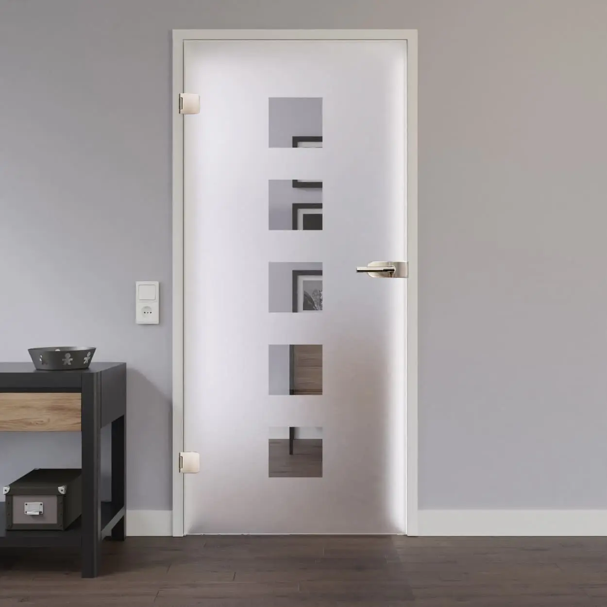 LIENBACHER szkło drzwi przeszklone model 303 negatyw szkło przezroczyste