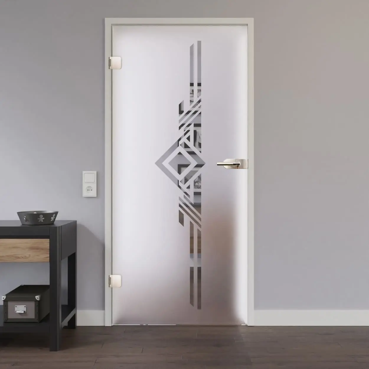 LIENBACHER drzwi szklane Modell 307 negatyw szkło przezroczyste