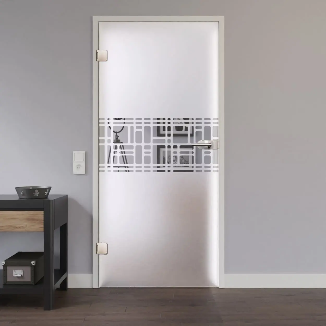 LIENBACHER drzwi szklane Model 378 negatyw szkło przezroczyste