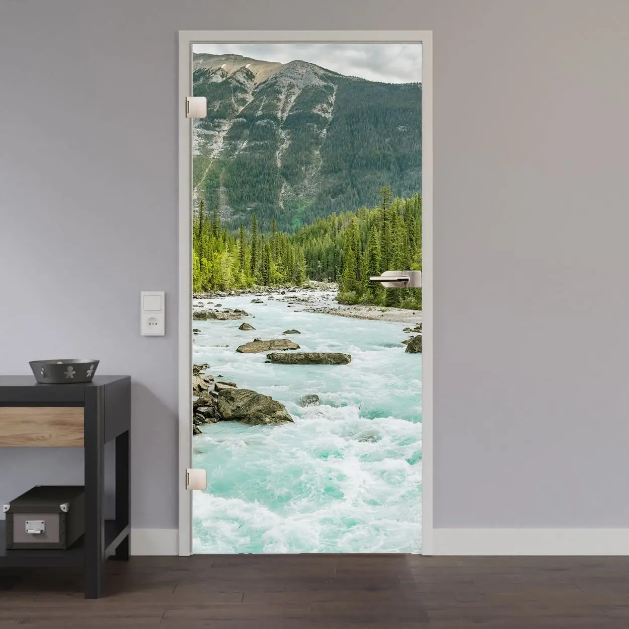 LIENBACHER szklane drzwi przeszklone model 678 szkło przezroczyste