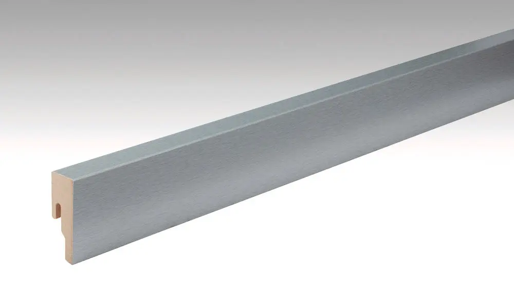 Optyka stali nierdzewnej listwa przypodłogowa profil 8 PK (2380 x 18 x 50 mm) - MEISTER