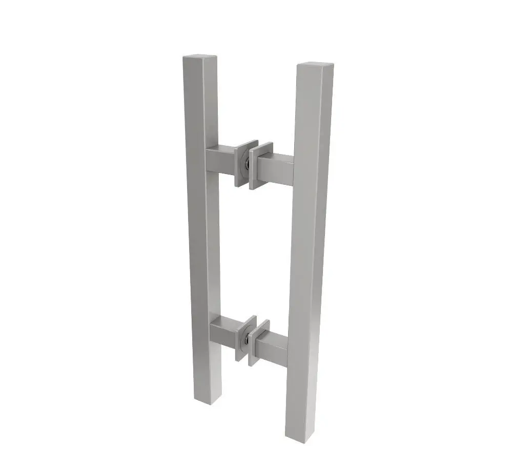 Para uchwytów drążkowych Milan prostokątne, stal szlachetna - Erkelenz