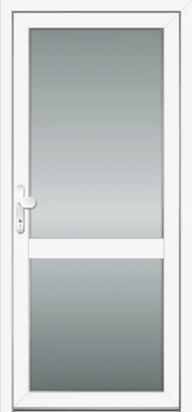 Widok zewnętrzny drzwi bocznych z tworzywa sztucznego HÖNING N01.