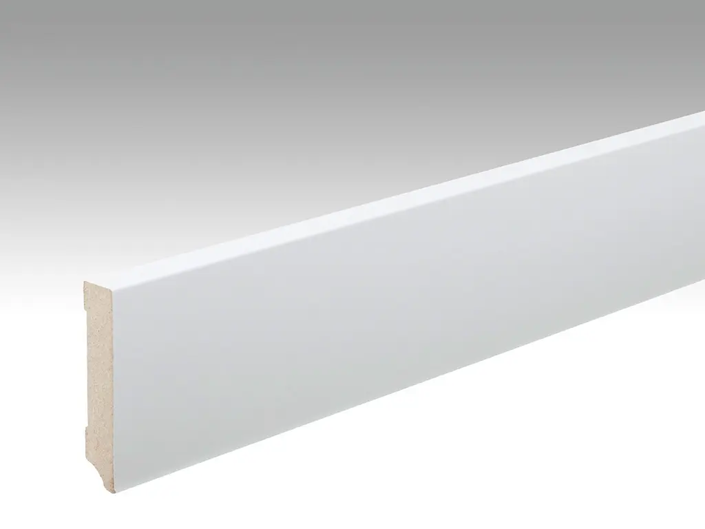 Neutralna, biała listwa przypodłogowa profil 17 (2500 x 14 x 70 mm) (możliwość malowania) - MEISTER