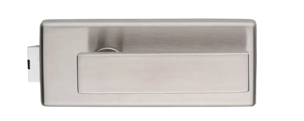 Widok klamki marki Piktura Loft zestaw okuć 842 EE wygląd stali nierdzewnej