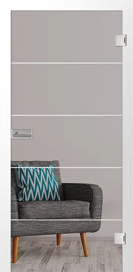 Ilustracja drzwi przeszklonych Prime z matowieniem z motywem matowym - Erkelenz