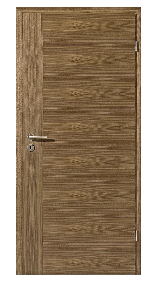 Zdjęcie drzwi wewnętrznych Quirin 2 fornirowanych drewnem naturalnym, orzech włoski - Lebo
